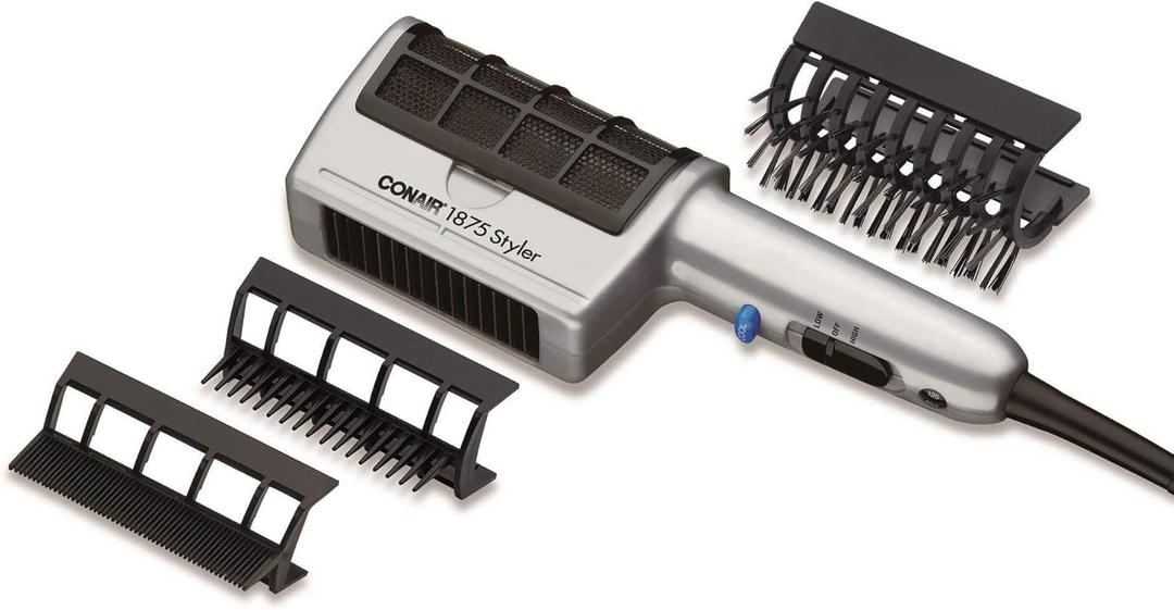Conair 3-in-1 Styling Hair Dryer, 1875W Hair Dryer with 3 Attachments