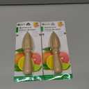 Beech Wood Citrus Reamer, Orange and Lemon Handheld Juicer: 2 Pack