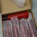 Flameless Candles,with Embedded Star String, Battery Operated Candles Flickering LED Pillar Candles with Remote Control and Timer, Home Decoration Add a Warm and Romantic Atmosphere，Set of 5 (Red)