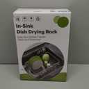 JASIWAY Dish Drying Rack in Sink, Expandable Stainless Steel Dish Drainers for Kitchen Counter, Dish Dryer Rack for Inside Sink, Over The Sink Dish Racks with Utensil Holder, Silver