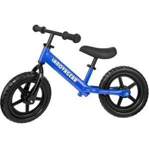 LANOVAGEAR 12” Sport Balance Bike for Kids Ages 18 Months to 5 Years Lightweight, Adjustable Seat, No-Pedal Design for Toddler Boys & Girls, Blue