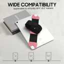 FINTIE Universal Tablet Hand Strap Holder for 9-10 Inch Tablets eReaders, 360 Degrees Swivel PU Leather Secure Portable Handle Grip for iPad, Galaxy Tab and More 9.7" 10" 10.1" 10.2" Tablet (Magenta)