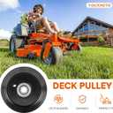 756-0638 Deck Double Spindle Pulley Fit for MTD Fit for Yard Machine LT16 LT165 LT18 LT185 Hydrostatic Lawn Tractor
