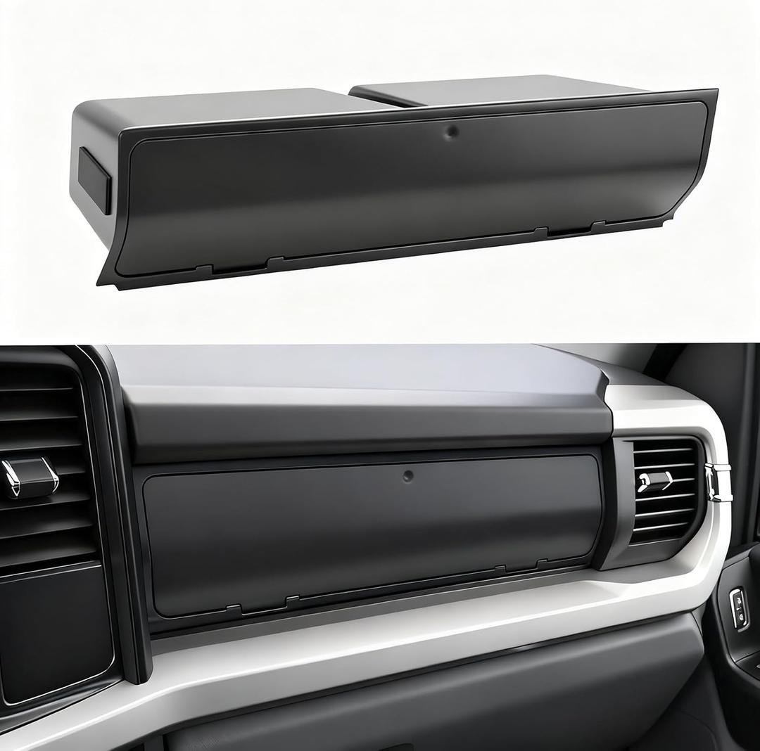 Glove Box Organizer Compatible with 2022-2026 Ford F150 STX XL/2023-2025 Lightning Pro/2025 Lightning XLT Passenger Side Hidden Insert Accessories Glove Storage Compartment Organizer Tray