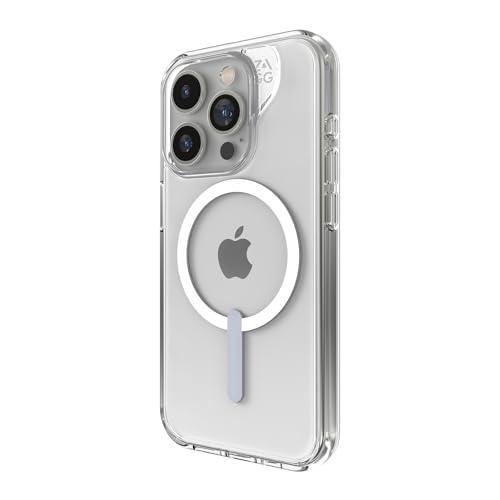 ZAGG Crystal Palace Snap iPhone 15 Pro Clear Phone Case - Drop Protection (13ft/4m), Durable Graphene, Anti-Yellowing, and Scratch-Resistant MagSafe Phone Case