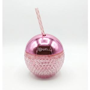 B•WELL Pink Disco Ball Tumbler Water Bottle