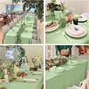4 Pack Rectangle Tablecloth 60x102 Inch Sage Green Washable Polyester Table Cover for Wedding Dining Table Parties Banquet60x102 Sage Green