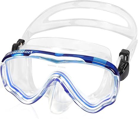 EverSport Swim Goggles Adult with Nose Cover, Anti-fog Clear Diving Mask Wide View No Blurring for Men Women Youth