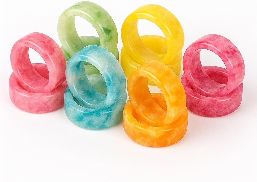 Napkin Rings Holder or Party Decoration, Dinning Table, Everyday, Family Gatherings - A Great Tabletop Dcor (Multi, Pack of 12)