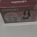 Momcozy M5 Smart APP Controlled Wearable Breast Pump, Hands-Free Wireless Electric Pump, 3 Modes 9 Suction Levels, BPA-Free, Portable Lightweight, 24mm Flange, 2-Pack Quill Gray