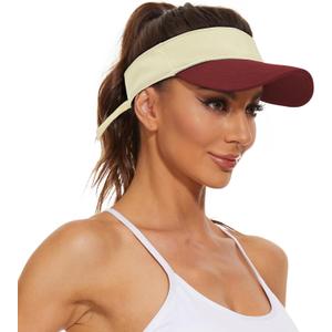 Zando Sun Visors for Women Men Unisex Tennis Golf Visor Hat Adjustable Summer Hats Sport Outdoor Visor Hat UV Protection Cap