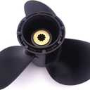 SouthMarine Boat Engine Aluminum Alloy Propeller 9 1/4x11 58100-93743-019 for Suzuki 9.9HP 15HP DT9.9 DT15 DF9.9 DF15 DF20 2/4-stroke Outboard Motor 9 1/4 X 11