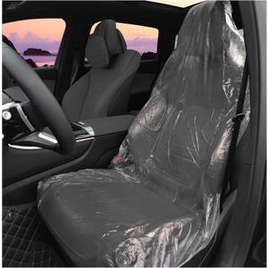 50PCS Disposable Car Seat Covers Provide Temporary Protection, Plastic Seat Covers for Cars Keep Car Interior Tidy, Universal Car Accessories & Car Seat Protector for Most Cars