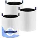 3 Pack 511 Replacement Filter Compatible with Blueair Blue Pure 511 Air Purifier, True HEPA Filter Particle and High-Efficiency Activated Carbon Filter for Home Large Room