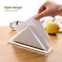 Acrylic Standing Triangle Paper Napkin Holder for table, Napkin Dispenser for Dinner, Cocktail, Luncheon Napkins, Indoor Outdoor Home Dining Restaurant Kitchen Decor