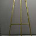 GRENTY 46.7" Gold Easel Stand for Wedding Signs  No Assembly Needed, Heavy Duty Metal Display Stand for Art, Welcome Signs, Posters, Pictures, Paintings, and Floor Dcor