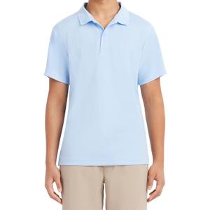 Izod Mens Short Sleeve Performance Polo Shirt (36-37, Light Blue-483)