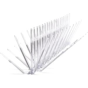Made in The USA | Durable, Weatherproof and Humane Bird Spikes - Clear Plastic Bird Spikes for Pigeons - 6 ft
