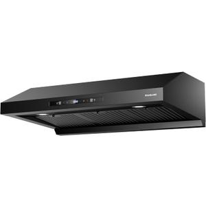 GASLAND Master 36 Inch Under Cabinet Range Hood, Matte Black, 700 CFM for Heavy-Duty Cooking Kitchen Exhaust Fan, 3-speed Powerful Stove Vent Hood 67dB, Three Filters Vent Hood with 5000K LED light