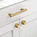 10 Pack Champagne Bronze Knurled Cabinet Knobs for Dresser Drawer Pulls Champagne Gold Cupboard Hardware for Cabinets CK0026