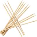 6 inch Natural Bamboo Skewers for Barbecue PartyFruitKabobAppetiserHamburgerCocktailCraftBouquetChocolate FountainCorn Dog, diameter=4mm. More Size Choices 6"/8"/10"/12"(100 PCS)