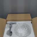 Vintage Bathroom Light Fixtures Over Mirror, 1-Light Black Wall Sconce Lighting with Flower Glass Shade, Farmhouse Vanity Lights for Bedroom Kitchen Living Room Hallway Light