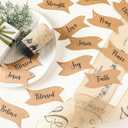 2 x Jenaai 24 Christian Christmas Ornaments with 3 Pcs 27.5 in Nativity Scene Burlap Ribbons Kraft Paper Jesus Name Christmas Tree Ornament Nativity Xmas Tree Hanging Decor Religious Gift for Church Home