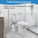 Handheld Bidet Sprayer for Toilet,Adjustable Water Pressure with Bidet Hose for Feminine Wash, Zinc Alloy Muslim Shower Bathroom Bidet Sprayer Set for Baby Wash,Support Wall or Toilet Mount