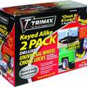 Trimax TCL265 Small Deluxe Keyed Alike Wheel Chock Lock, (Pack of 2)