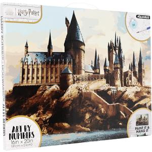Aquarius Harry Potter Hogwarts Art by Numbers - 16 x 20 inches Harry Potter Themed Paint by Number for Adults & Kids - DIY Color by Number Paint Kit for Beginner - Officially Licensed