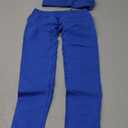 ABOCIW Workout Sets for Women 2 Piece Seamless Bandeau Strappy Sports Bra High Waist Leggings Yoga Gym Work Out Clothes (Medium, Electric Blue)