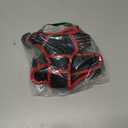 rabbitgoo Dog Harness No Pull with 2 Leash Clips, Adjustable Soft Padded, Reflective Oxford No Choke Pet Vest with Easy Control Handle for Medium Sized Dogs, Black & Red, M