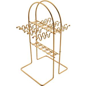 1pcs Gold Cutlery Stand, Stainless Steel Silverware Holder Kitchen Hanging Tableware Storage Rack, Holds 24pcs, Lightweight and easy to move