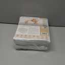 Organic All in One Crib Sheet and Mattress Protector - Waterproof Protectors - Reusable Washable  Fits Cribs  52x28- with 9 Skirt White