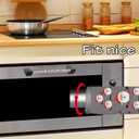 Miaowater 4 PCS Refrigerator Door Handle Covers Kitchen Appliance Decor Handles Anti-Skid Anti-Static Protector Fridge, Dishwasher Oven Keep Off Fingerprints,Food Stains (Christmas Grey)