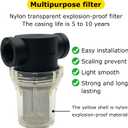 1/2" Female NPT in-Line Strainer with 40 mesh Stainless Steel Filter Screen (1/2 40 Mesh)