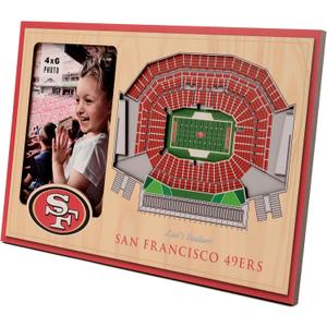 YouTheFan NFL San Francisco 49ers 3D StadiumViews Picture Frame (One Size), 12"L x 8"W