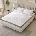 Extra Firm Mattress Topper Full Size, 3 Inch High-Density Foam Bed Topper for Extra Support, Pain Relieving Foam Mattress Pad with Removable Cover, No Smell, CertiPUR-US Certified, 75"x 54"