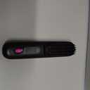 Wireless Portable Hair Straightener Brush 2026 New Version - 200M Negative Ion 3 Temp LED MCH Ceramic Anti-Frizz Styling Brush (Midnight Black)