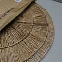 CHI AN HOME Wicker 23 Inch Jute Wall Decor Baskets, Set of 6 Extra Large Woven Jute Wall Plates, 23",21",15",13",12,10", Decorative Baskets for Wall Arts, Wall Hanging for Bedroom, Living Room, Office