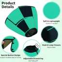Queenmore Soft Cone for Dogs After Surgery, Dog Cones for Large Dogs to Stop Licking, Soft Dog Cone, Elizabethan Collar for Pets, Alternative Pet Recovery Collar for Wound Healing, (Green, L)