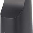 Joseph Joseph Bathroom Slim, Compact Soap Dispenser, Easy-Push Pump Head, Non Drip Nozzle, Fill-Level Window, Refillable, Matt Black