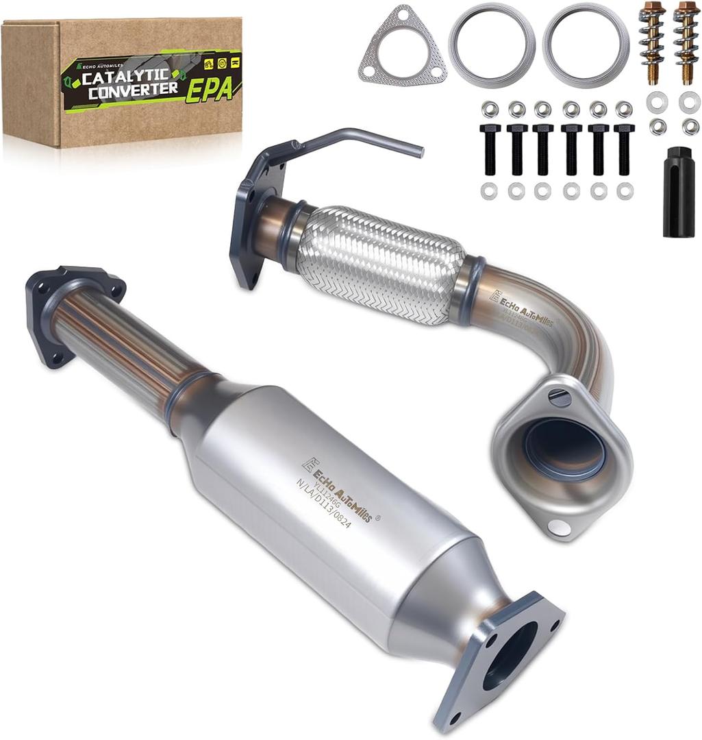 Catalytic Converter Compatible with Honda Accord 2003 2004 2005 2006 2007 L4 2.4L 2PCS, Catalytic Convertor EPA Compliant 16299
