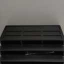 Black Wood Desk Organizer and Accessories with Drawer, Bill Mail Organizer and File Mail Holder for Office Supplies, Rustic Desk Accessories & Workspace Organizers for Desk Organization