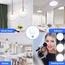 Flaspar G25 LED Vanity Light Bulbs, 100W LED Globe Bulb Equivalent, 9W Vanity Bulbs for Bathroom, 5000K Daylight White 900LM, E26 Base Round Makeup Mirror Bathroom Lights Bulb Dcor Lighting, 4 Pack