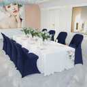 HAINARverS Stretch Spandex Folding Chair Covers 30PCS Universal Fitted Chair Cover Protector for Wedding,Party, Banquet, Holidays, Celebration, Decoration (Navy Blue, 30 PCS)