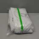 KOUFALL 90 Inch Long White Linen Blackout Curtains for Bedroom,Back Tab Black Out Winter Curtains for Living Room 2 Panels Set,Pure Warm White