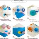 Flowers Paint by Numbers Kit for Adults Beginner Floral Oil Painting Kit Adult Paint by Number Kits on Canvas Wildflower DIY Painting for Beginners Art by Numbers for Gifts Home Wall Decor 16x20 Inch (YF037)