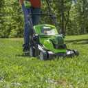 Greenworks 48V (24V x 2) 17" Cordless (Push) Lawn Mower (200+ Compatible Tools), (2) 4.0Ah Batteries and Dual Port Rapid Charger Included