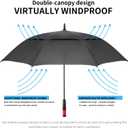 SIEPASA Golf Umbrella Large 62/68/72 Inch Automatic Open Golf Umbrella Extra Large Oversize Double Canopy Vented Umbrella Windproof Waterproof for Men and Women.